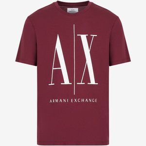 ICON LOGO REGULAR FIT T-SHIRT - MEDIUM BURGANDY